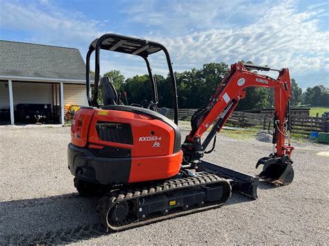 mini excavator with floating blade|KX KX033.